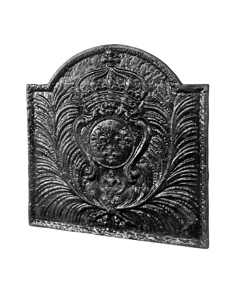 Maison Leon Van den Bogaert Plaque De Cheminée Avec Armoiries Du Roi De France