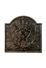 Plaque De Cheminée Avec Armoiries Du Roi De France