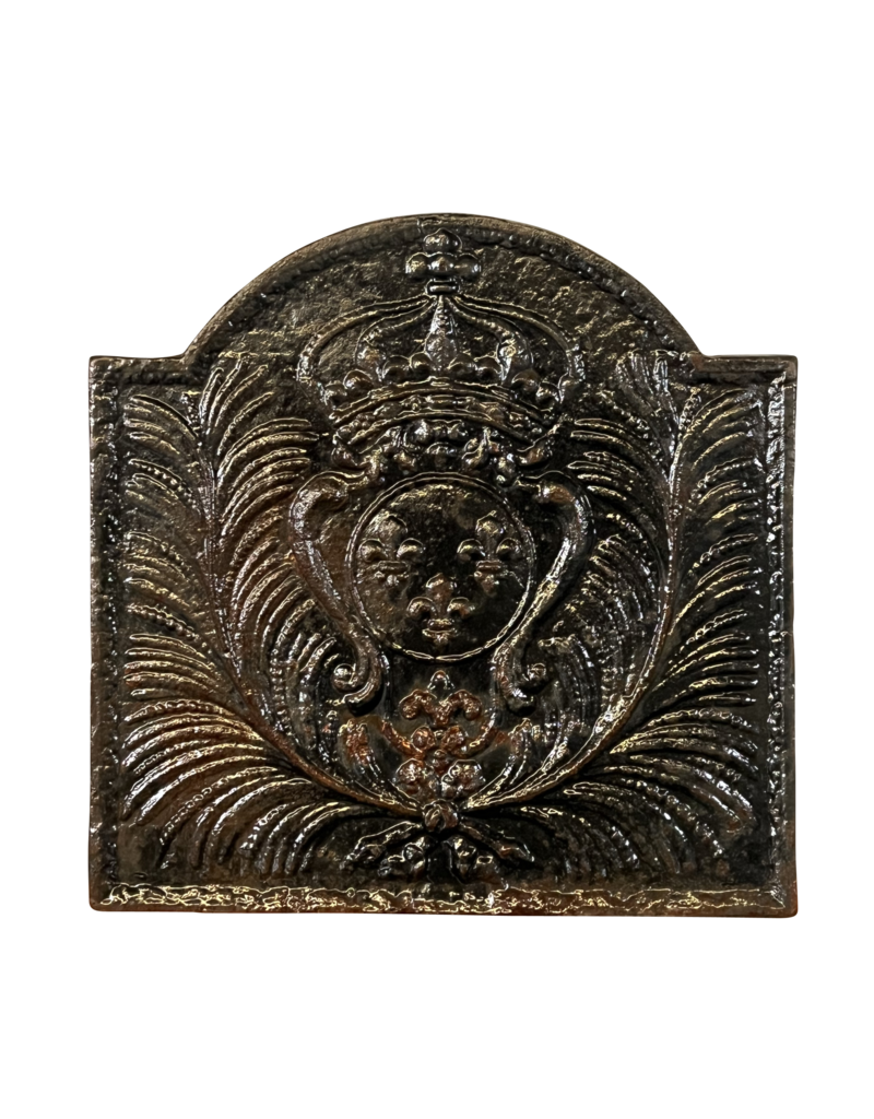 Maison Leon Van den Bogaert King Of France Coat Of Arms Fireplace Plate