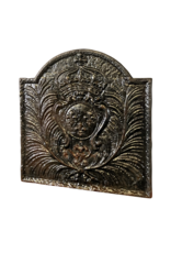 Maison Leon Van den Bogaert King Of France Coat Of Arms Fireplace Plate