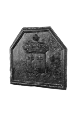 Maison Leon Van den Bogaert French Antiques Exceptional Fireback French Kings Coat Of Arms