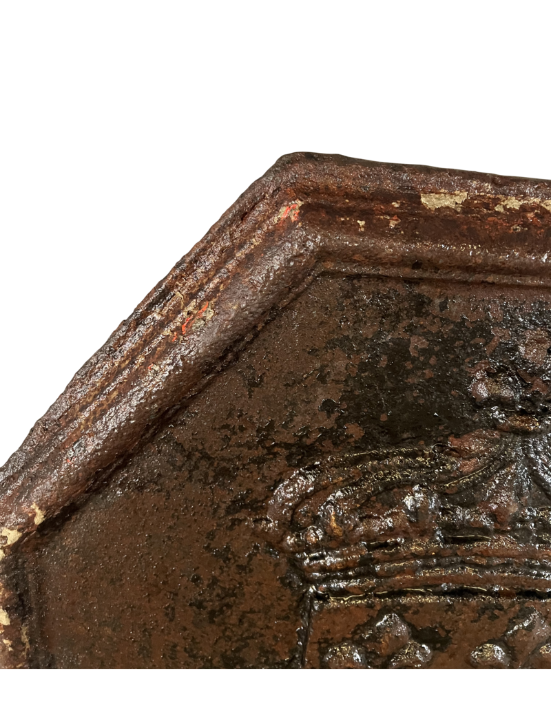 Maison Leon Van den Bogaert French Antiques Exceptional Fireback French Kings Coat Of Arms