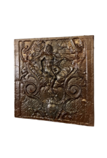 Rococo Fireback Or Wall Plate In Cast Iron