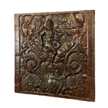 Maison Leon Van den Bogaert Placa de chimenea o Placa de pared de hierro fundido rococó