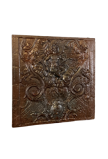 Rococo Fireback Or Wall Plate In Cast Iron