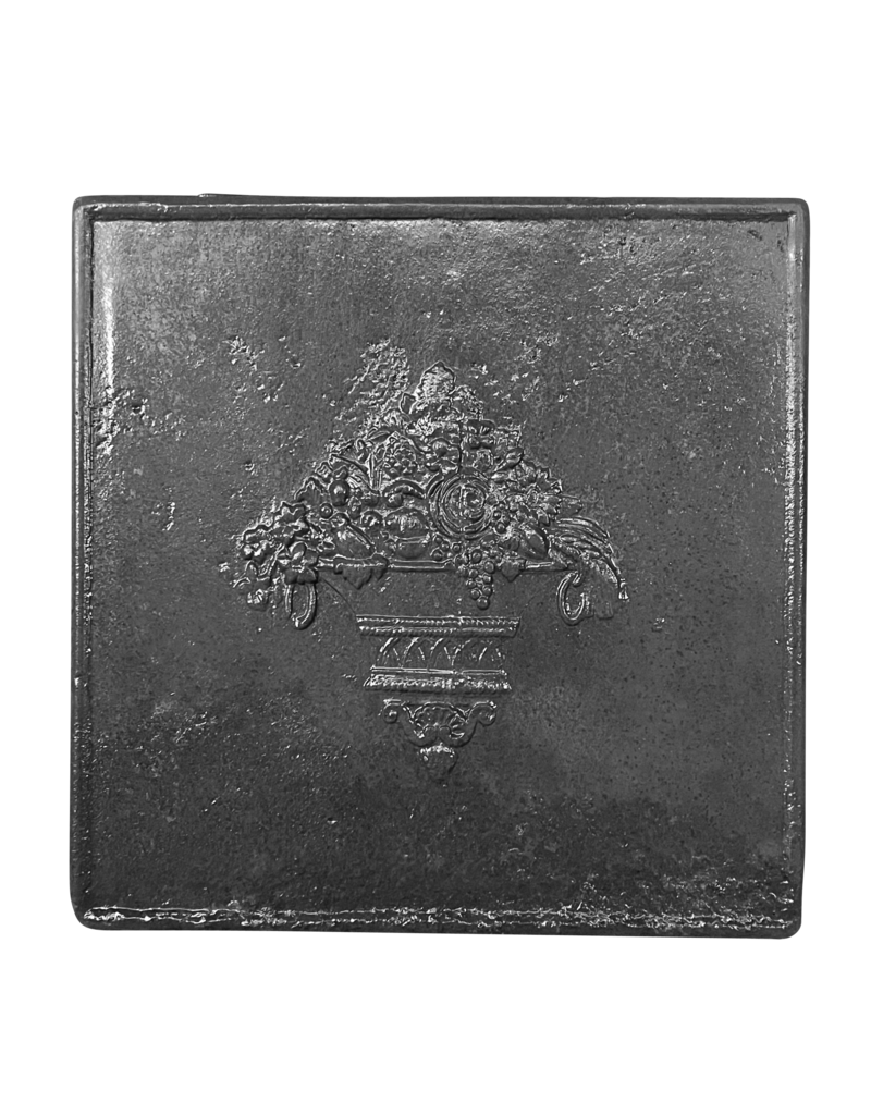 Maison Leon Van den Bogaert Floral Decor Plate In Cast Iron