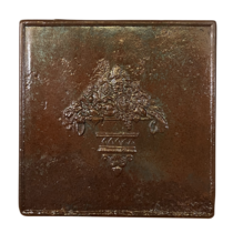 Maison Leon Van den Bogaert Floral Decor Plate in Cast Iron — 60 cm High