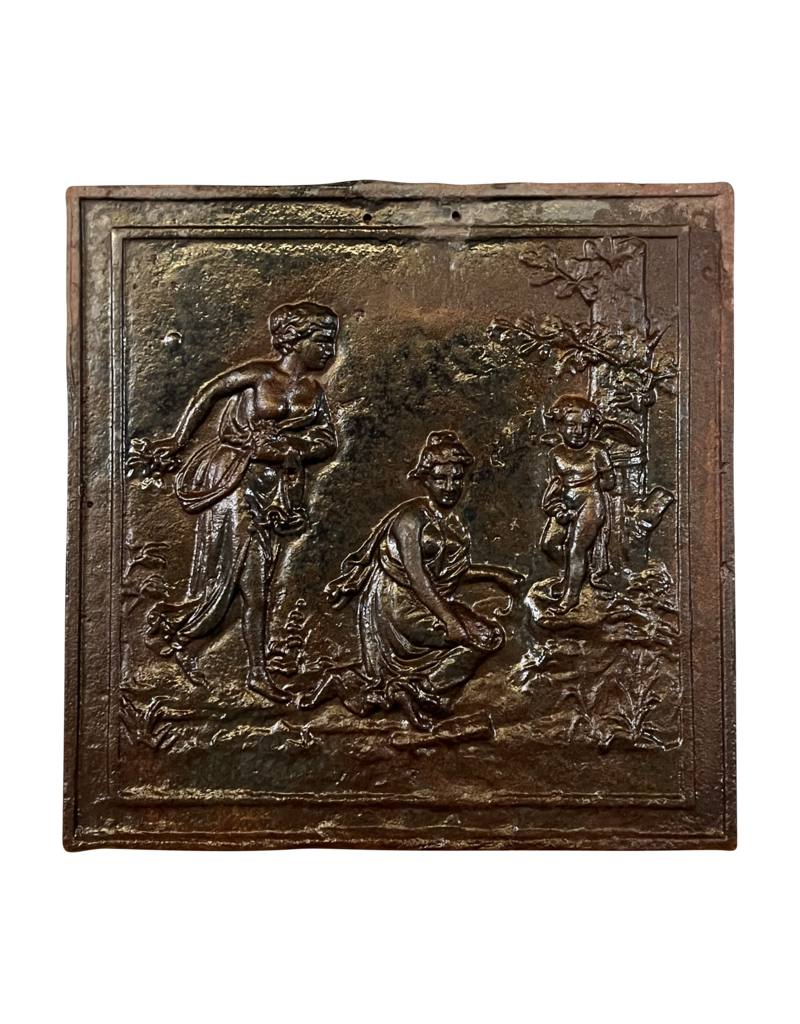 Maison Leon Van den Bogaert Antique Romantic Wall Plates Cast Iron