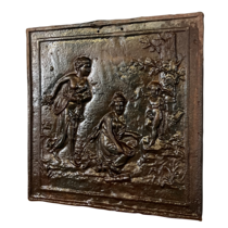 Maison Leon Van den Bogaert Antique Romantic Wall Plates Cast Iron — 59 cm High