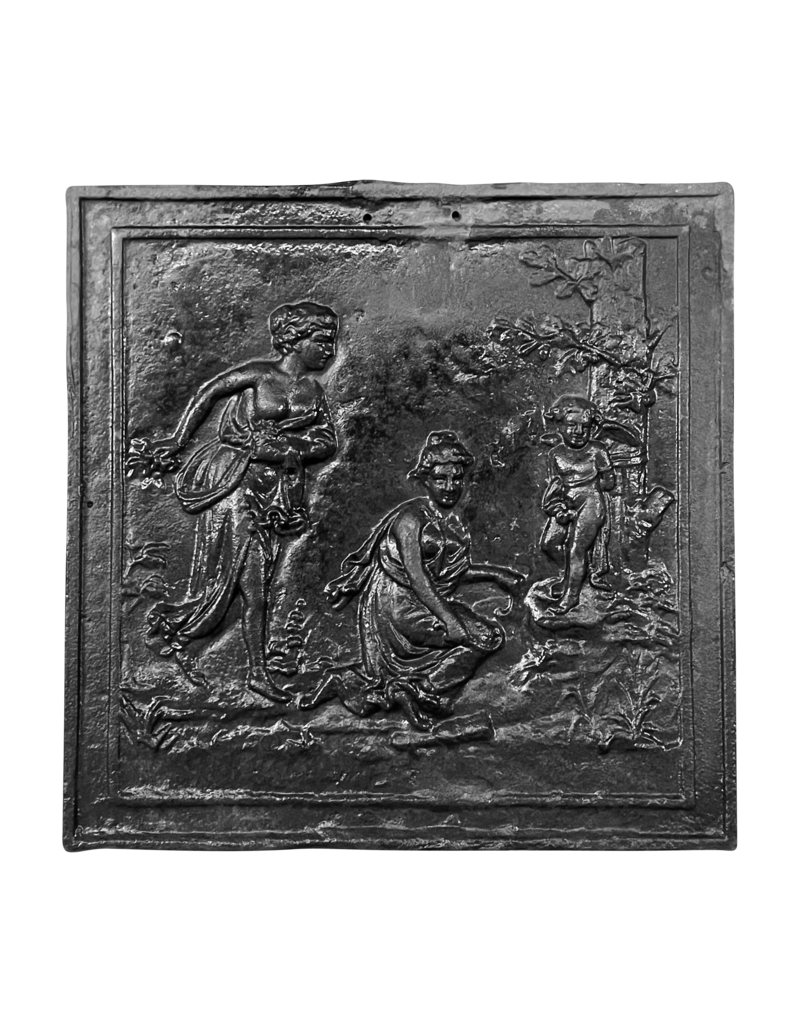 Maison Leon Van den Bogaert Antique Romantic Wall Plates Cast Iron