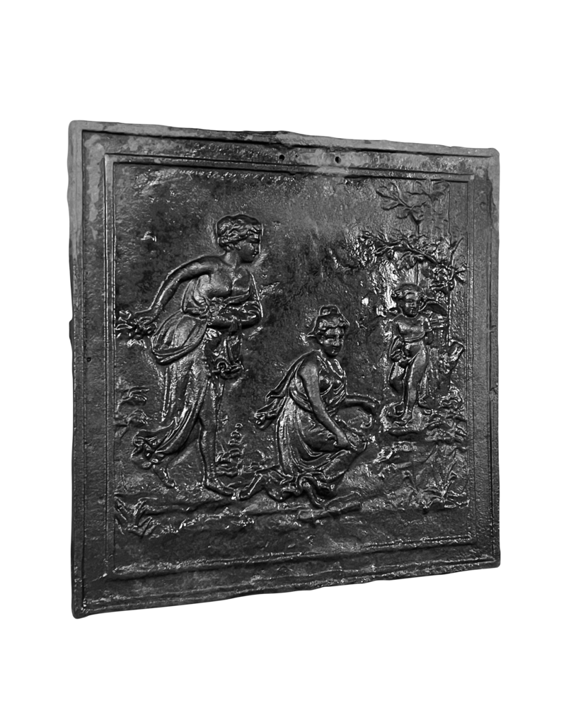 Maison Leon Van den Bogaert Antique Romantic Wall Plates Cast Iron