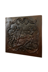 Maison Leon Van den Bogaert Details zu Kaminplatten mit Jagdszenen