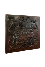 Maison Leon Van den Bogaert Details zu Kaminplatten mit Jagdszenen