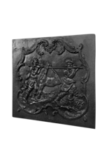 Maison Leon Van den Bogaert Details zu Kaminplatten mit Jagdszenen