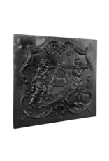Maison Leon Van den Bogaert Details zu Kaminplatten mit Jagdszenen