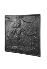 Maison Leon Van den Bogaert Square Fire-Back In Cast Iron Small Firebox