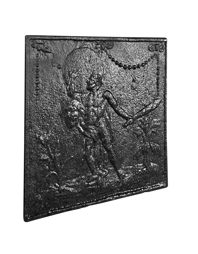 Maison Leon Van den Bogaert Square Fire-Back In Cast Iron Small Firebox