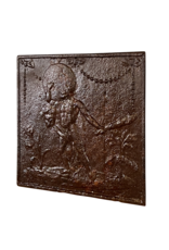 Maison Leon Van den Bogaert Square Fire-Back In Cast Iron Small Firebox