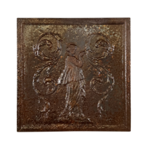 Maison Leon Van den Bogaert Plaques de cheminée carrées en fonte