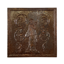 Maison Leon Van den Bogaert Square Fire-Backs in Cast Iron — 50 cm High