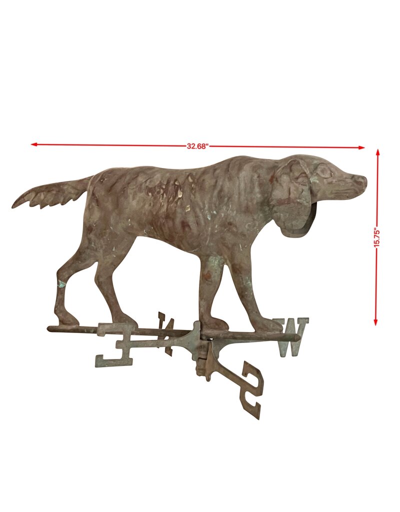 Maison Leon Van den Bogaert Antique Weather Vane In Brass
