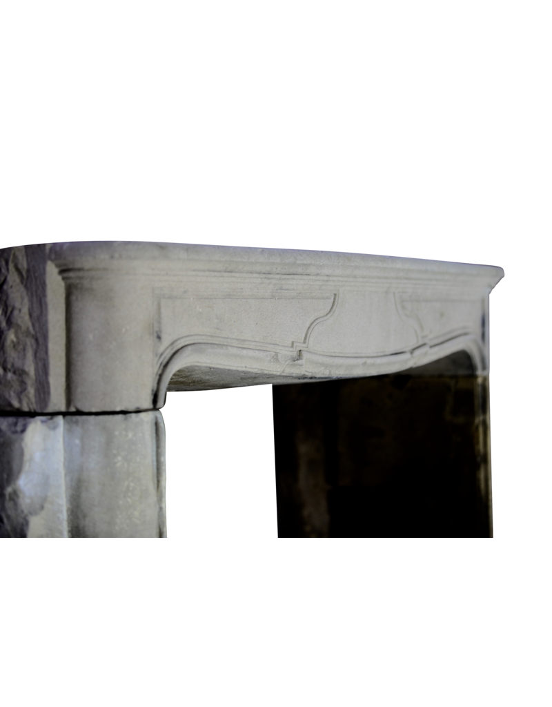 17th Century French Grez-stone Fireplace Surround