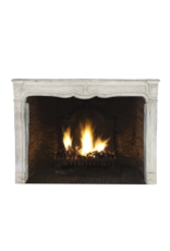 White Limewashed Stone Fireplaces