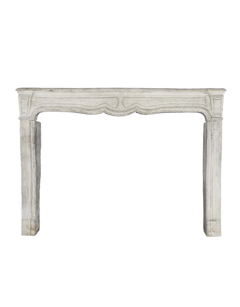 White Limewashed Stone Fireplaces