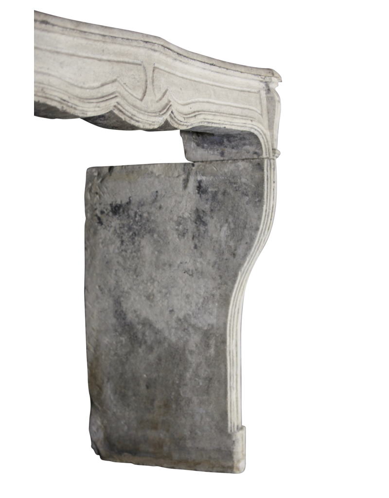 Maison Leon Van den Bogaert White Limewashed Stone Fireplaces