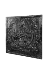 Maison Leon Van den Bogaert Französische antike Kaminplatte mit Stierreiter-Motiv