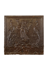 French Fireplace Plate In Cast Iron