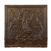 Maison Leon Van den Bogaert French Fireplace Plate in Cast Iron — 50 cm High
