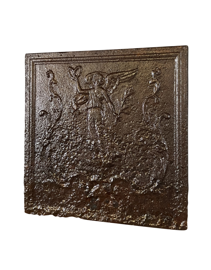 French Fireplace Plate In Cast Iron