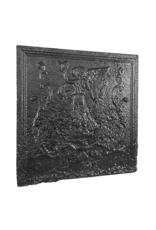 French Fireplace Plate In Cast Iron