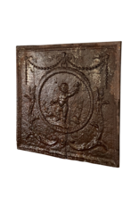 Maison Leon Van den Bogaert Antieke Vuurplaat Putti En Duif