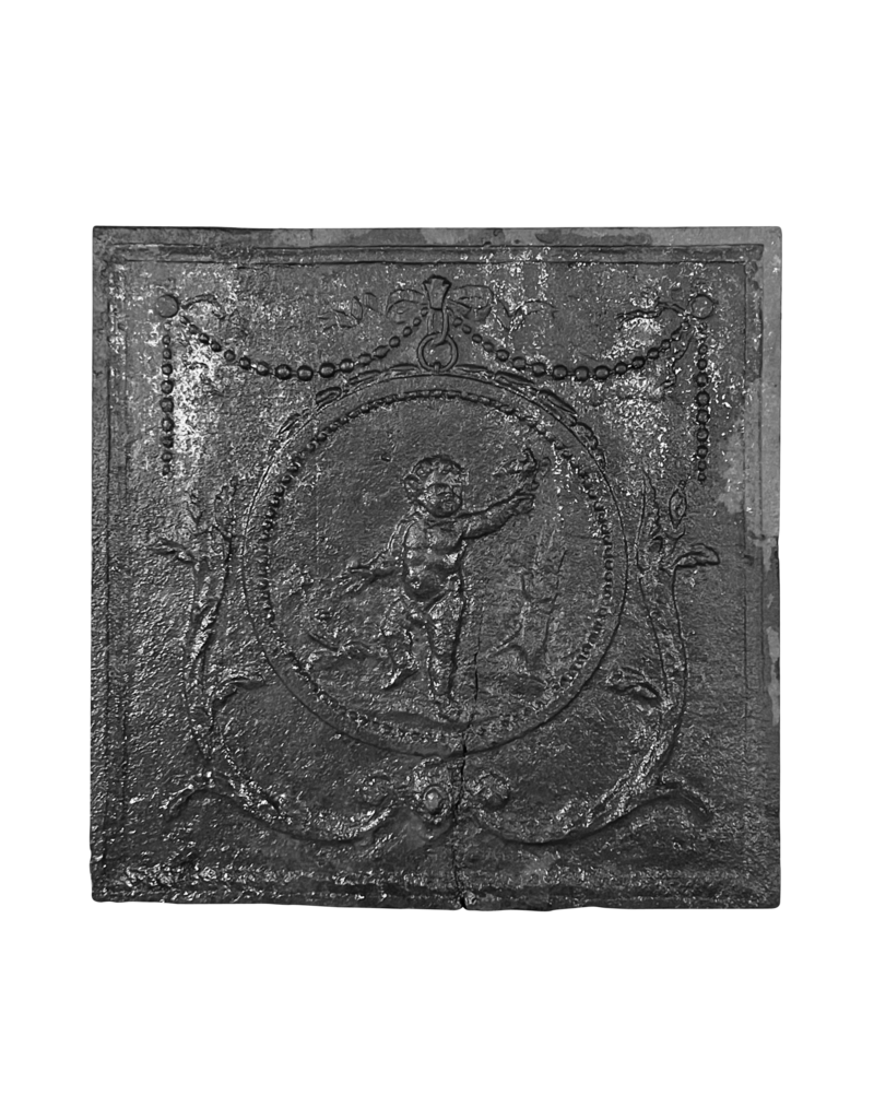 Maison Leon Van den Bogaert Antike Putti mit Feuerrücken und Taube