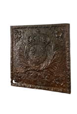 Maison Leon Van den Bogaert Rustikale Kaminplatte mit dem Wappen des Königs von Frankreich