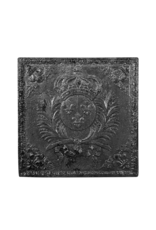 Maison Leon Van den Bogaert Wiedergewonnene Kaminplatte mit dem Wappen des Königs von Frankreich
