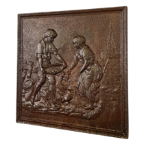 Maison Leon Van den Bogaert Country Side Fireback Young Farmers Couple — 49 cm High