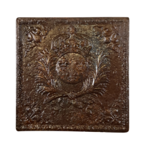 Maison Leon Van den Bogaert Plaque de cheminée carrée armoiries du roi de France