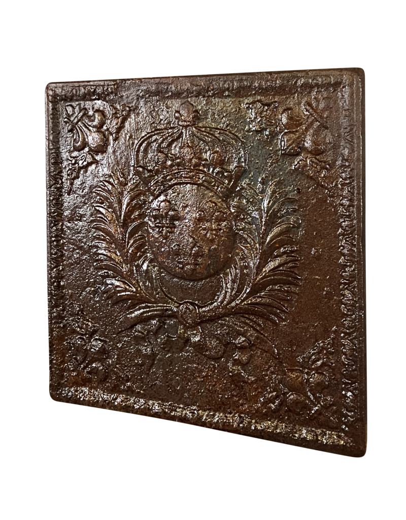 Maison Leon Van den Bogaert Placa De Chimenea Cuadrada Escudo Del Rey De Francia