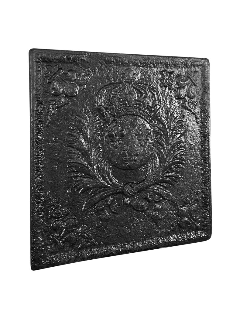 Maison Leon Van den Bogaert Plaque De Cheminée Carrée Armoiries Du Roi De France
