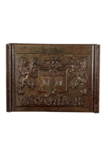 Maison Leon Van den Bogaert Kaminelement aus Wappen aus Gusseisen