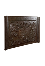 Fireplace Element In Cast Iron Coat Of Arms