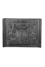 Maison Leon Van den Bogaert Kaminelement aus Wappen aus Gusseisen
