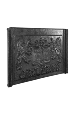 Maison Leon Van den Bogaert Kaminelement aus Wappen aus Gusseisen