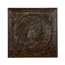 Maison Leon Van den Bogaert Jeanne d'arc haardplaat voor Frankrijk — 45 cm hoog