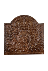 Plaque De Cheminée Classique Avec Armoiries Du Roi De France