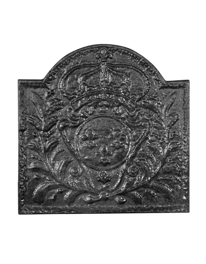 Plaque De Cheminée Classique Avec Armoiries Du Roi De France