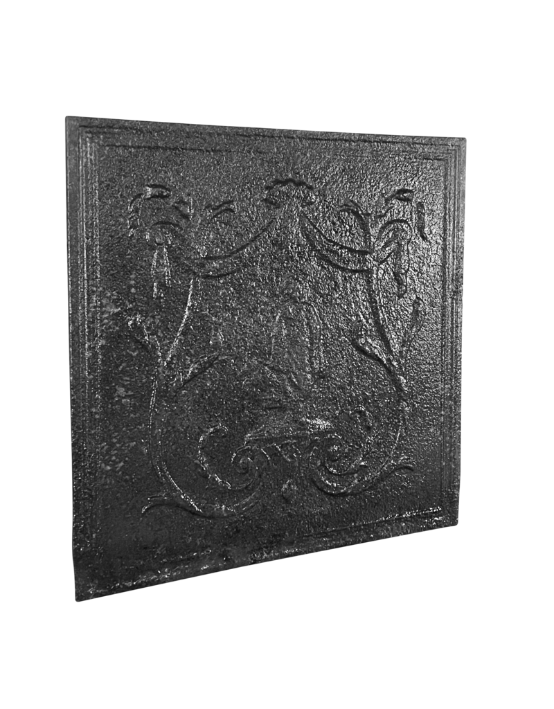 Plaque De Cheminée Aux Motifs Décoratifs Élégants